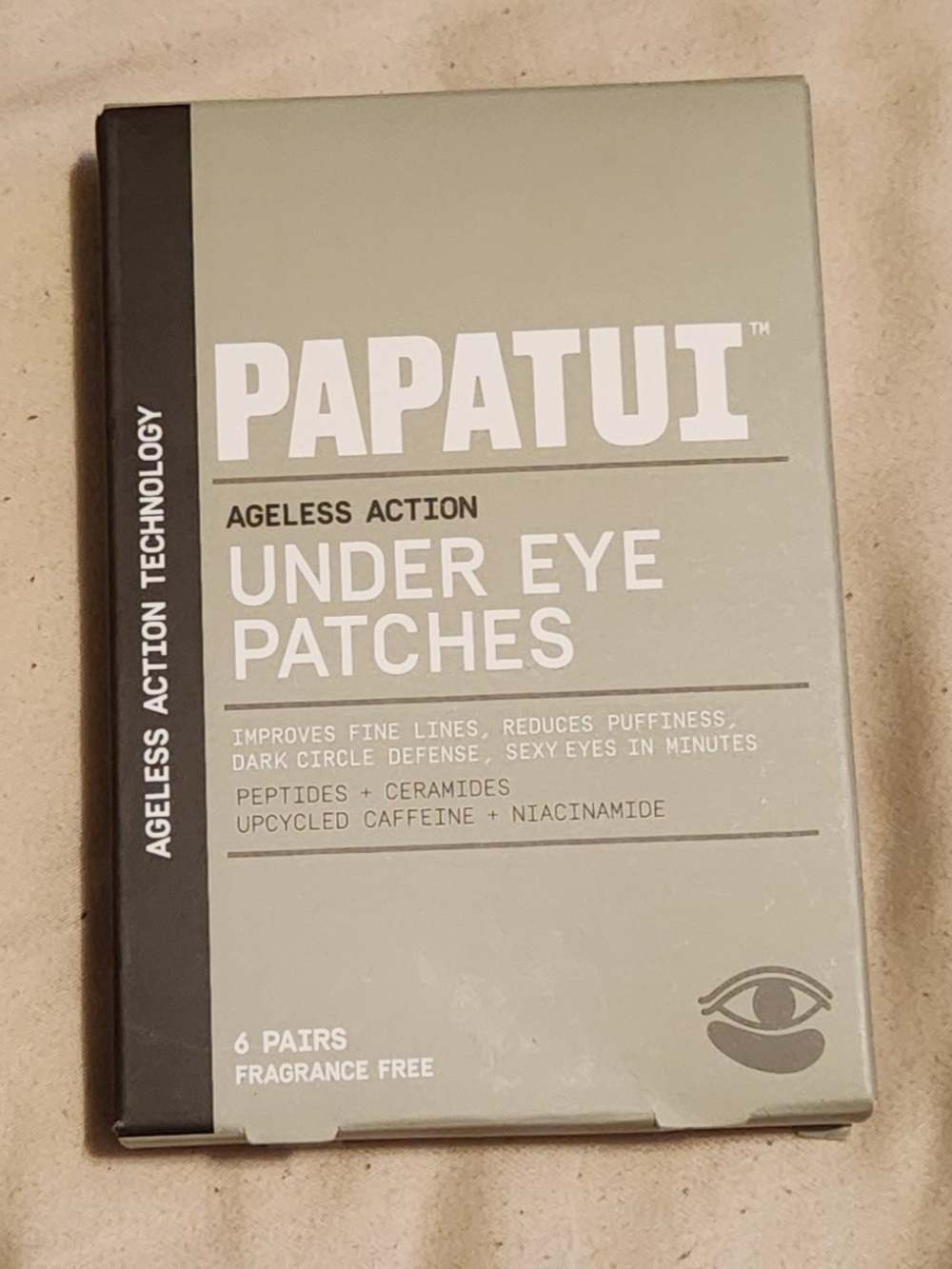Papatui Ageless Action Under Eye Patches Fragrance Free 6 Pairs Men's Brand New
